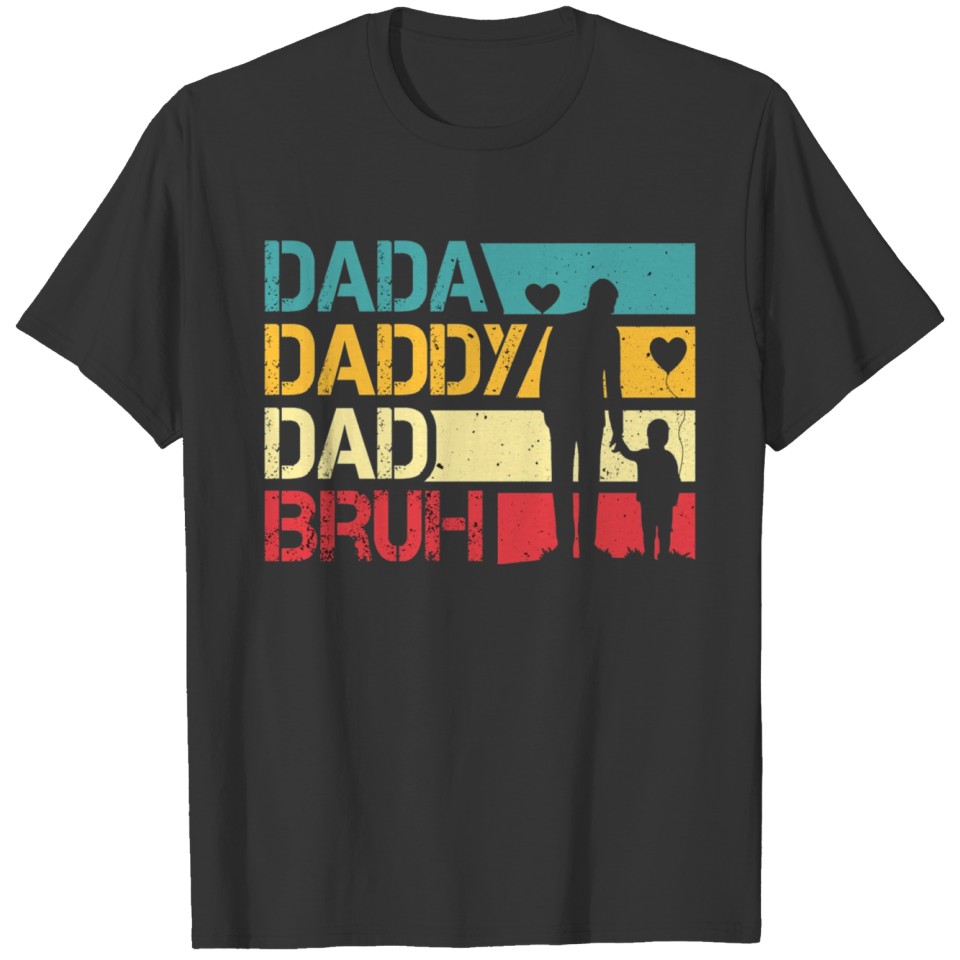 Funny Father's Day Dada Daddy Dad Bruh Men 2023 T Shirts