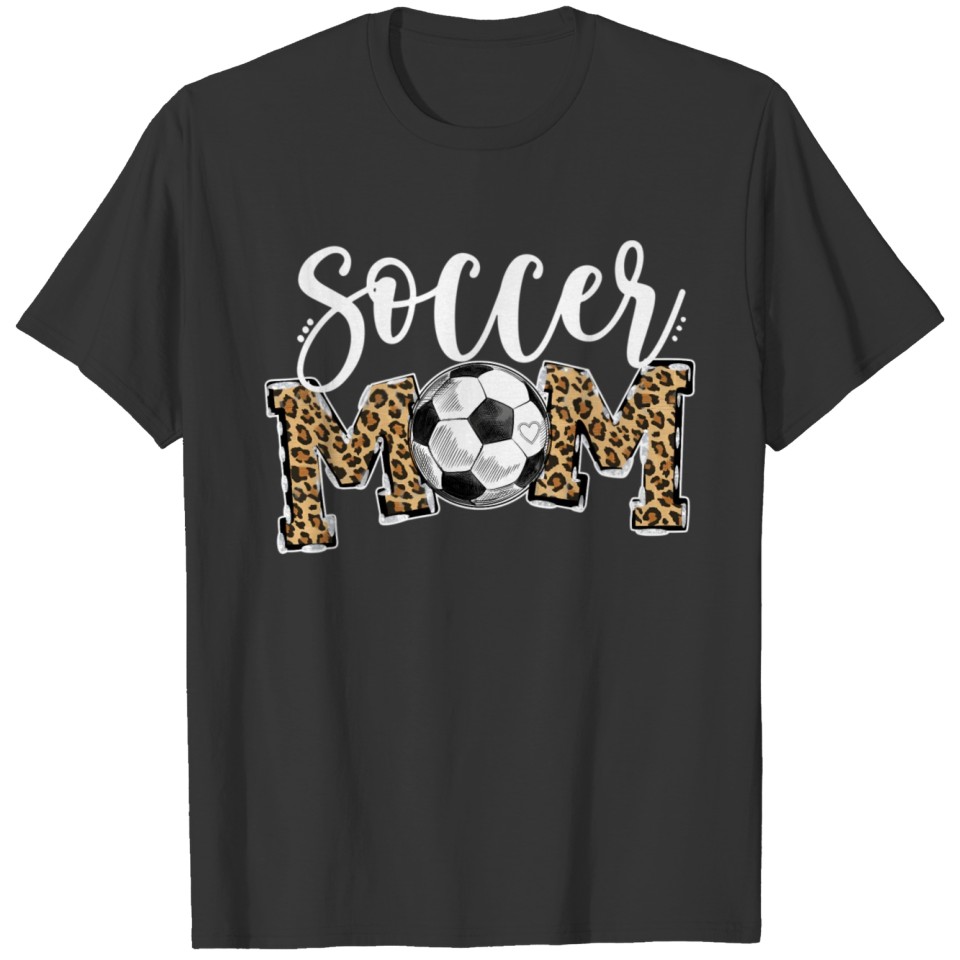 Soccer Mom Leopard Soccer Mom Mother'S Day 2023 T Shirts