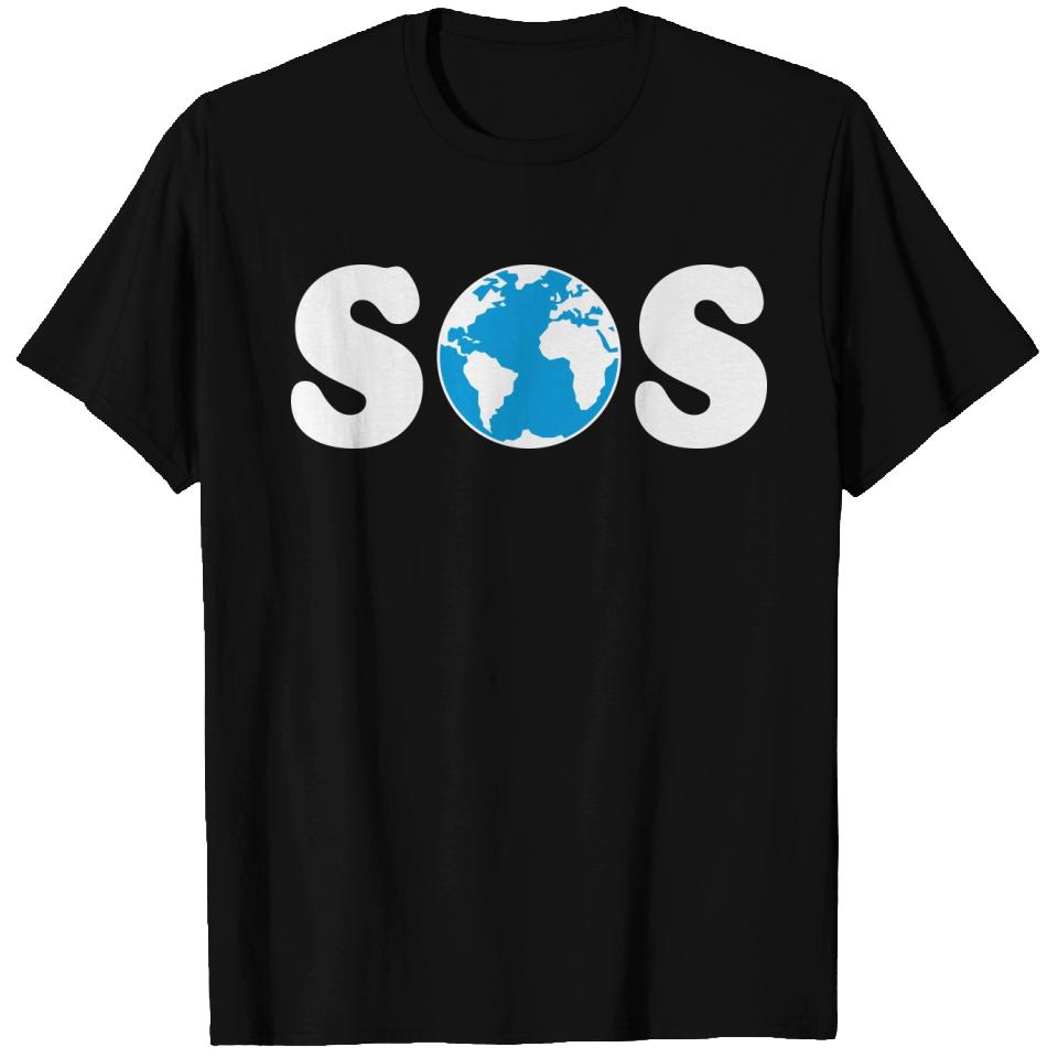 SOS – Earth Overshoot Day / Climate Change (W 2C) T Shirts | ID ...