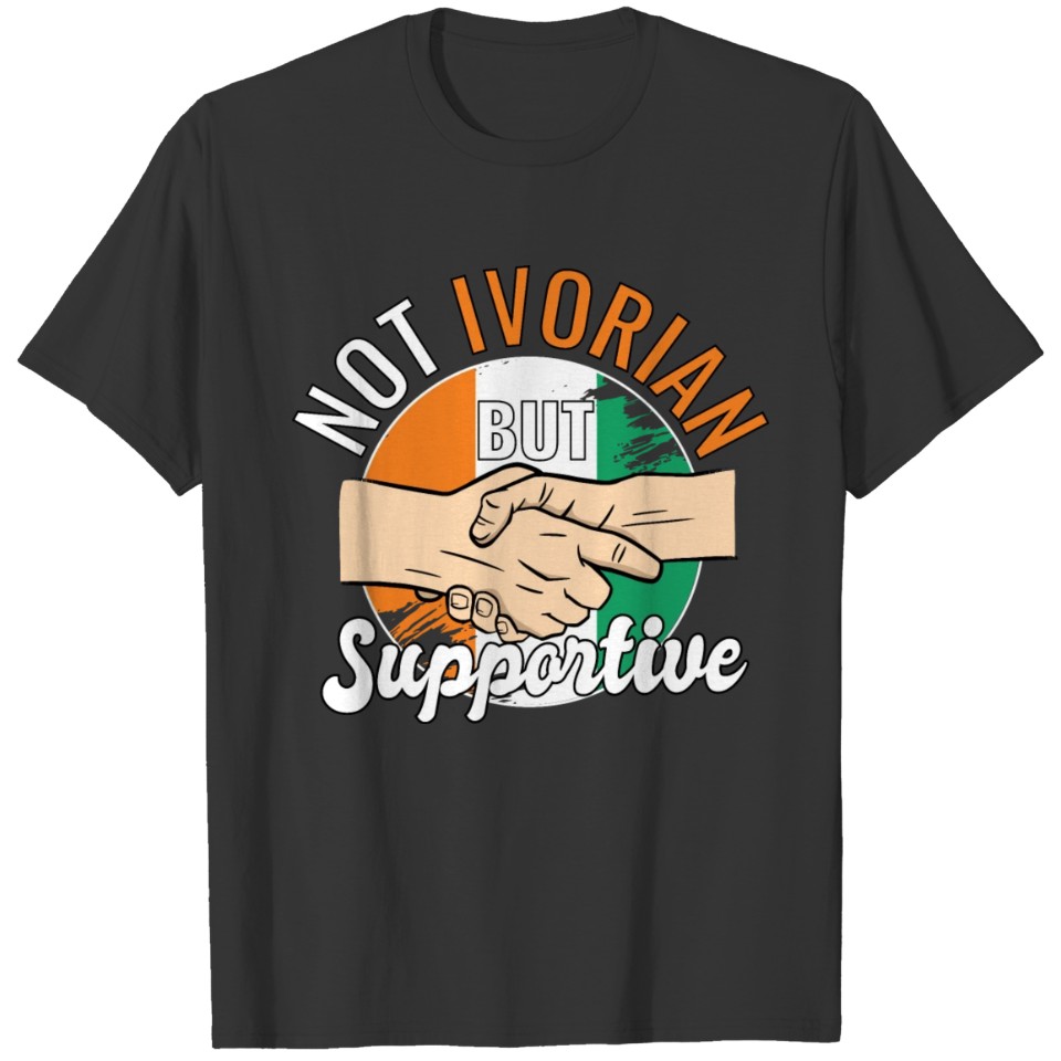 Not Ivorian But Supportive Country Traveler Ivory T Shirts