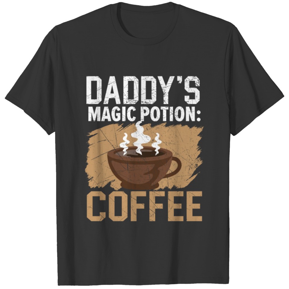 Dad Coffee Drinker Caffeine Daddy Fathers Day T Shirts