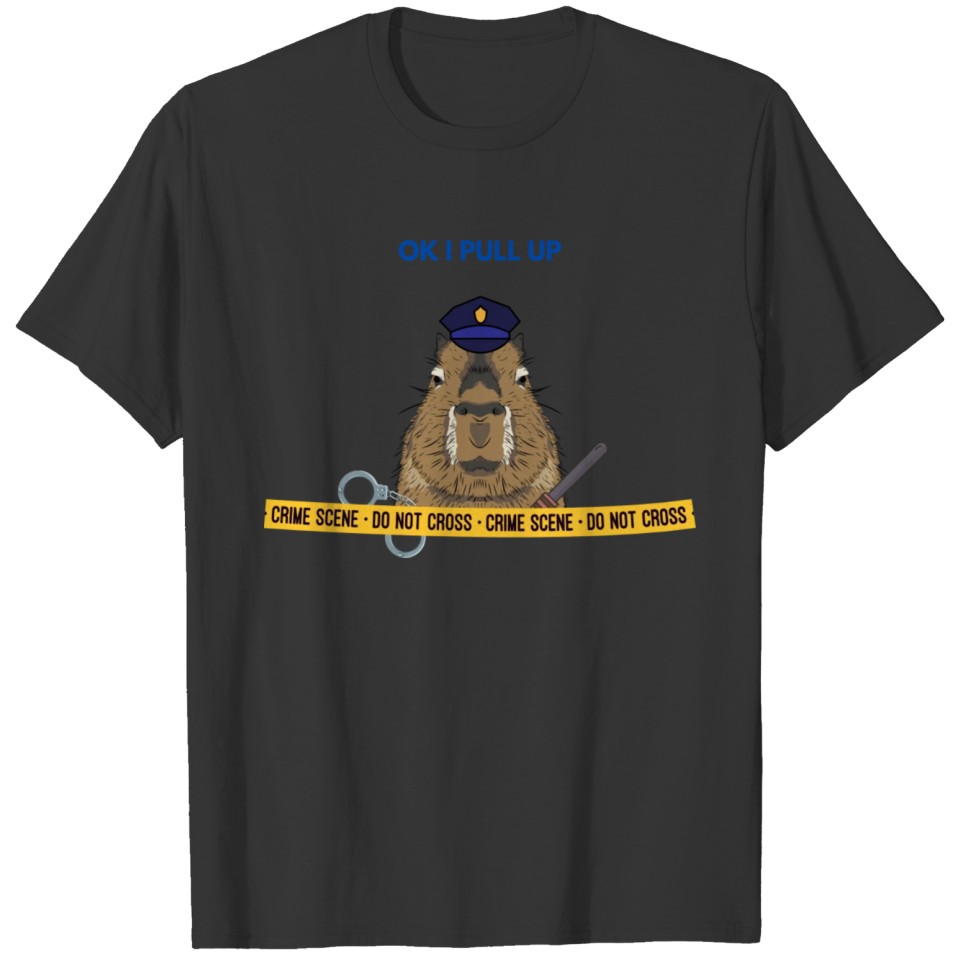 Police Capybara T Shirts