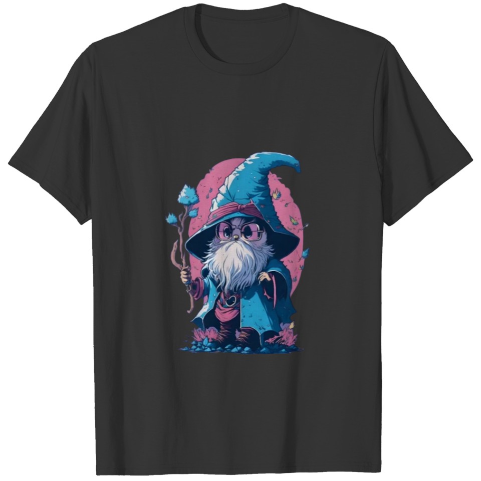 Cute magic fantasy wizard T Shirts