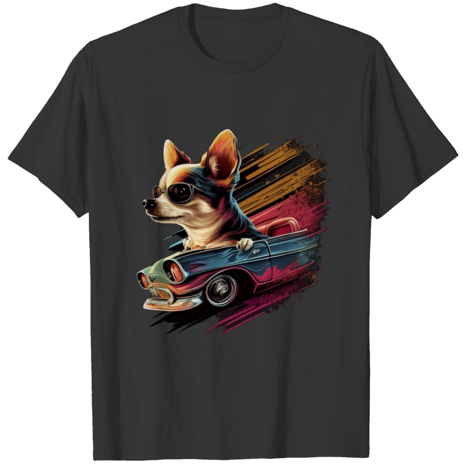 Chihuahua | Race Racing Car Funny Dog Mechanic T Shirts