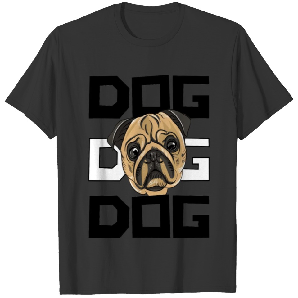 beautiful dog face , lover dogs ,puppy,Face Of Pug T Shirts