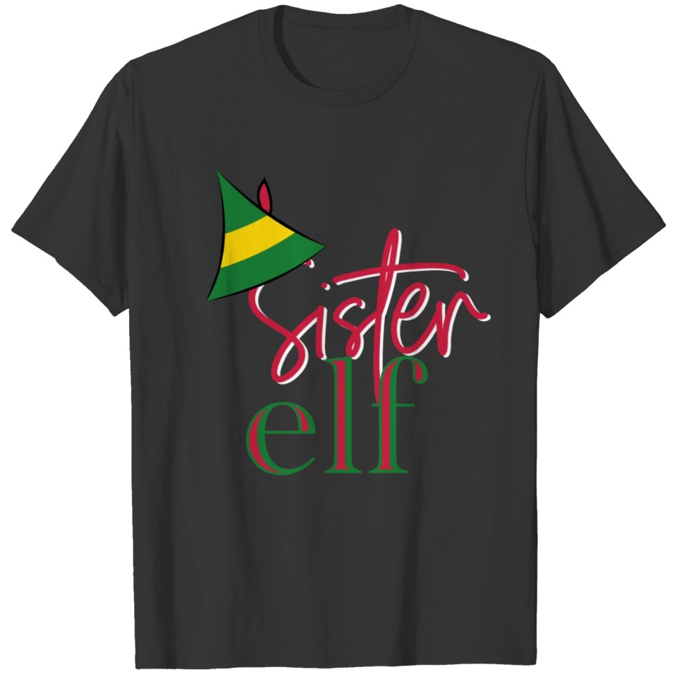 Sister Elf Christmas T Shirts