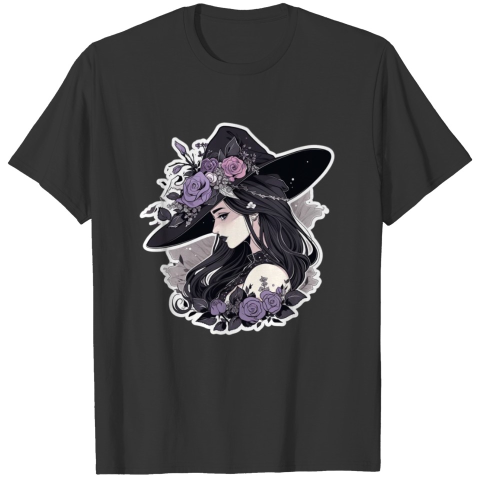Pastel Goth Purple Cute Witch T Shirts