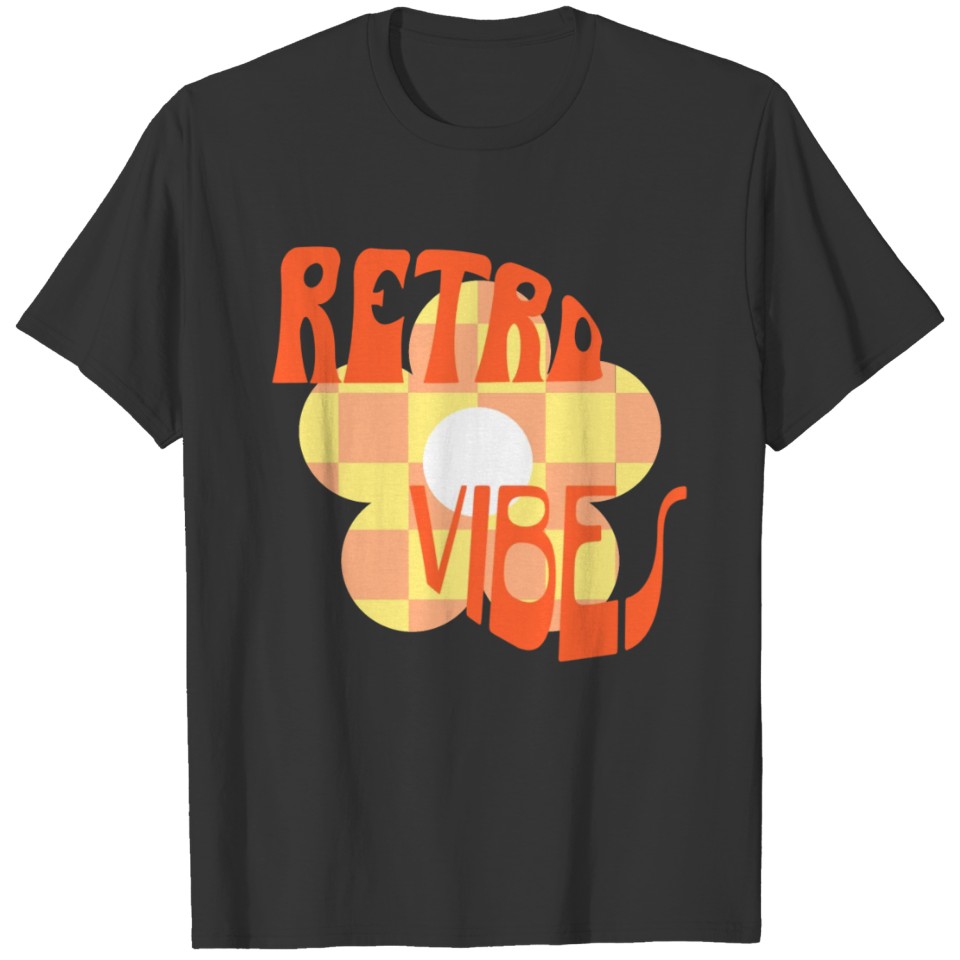 Retro vibes floral graphic T Shirts design