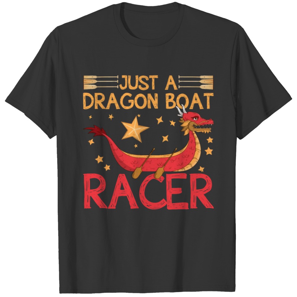 Funny Dragon Boat Racer Mermaid Training Girl T Shirts