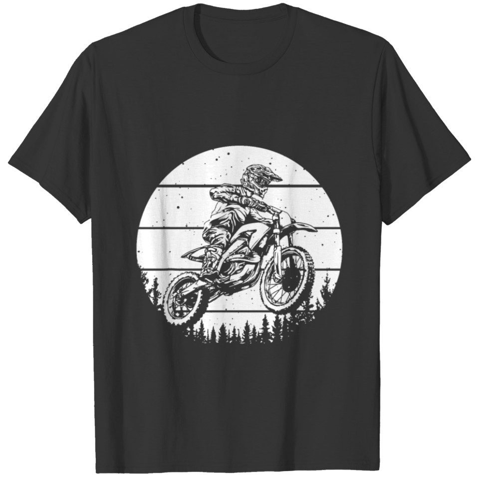 Cool Dirt Bike Art Men Women Motocross T Shirts