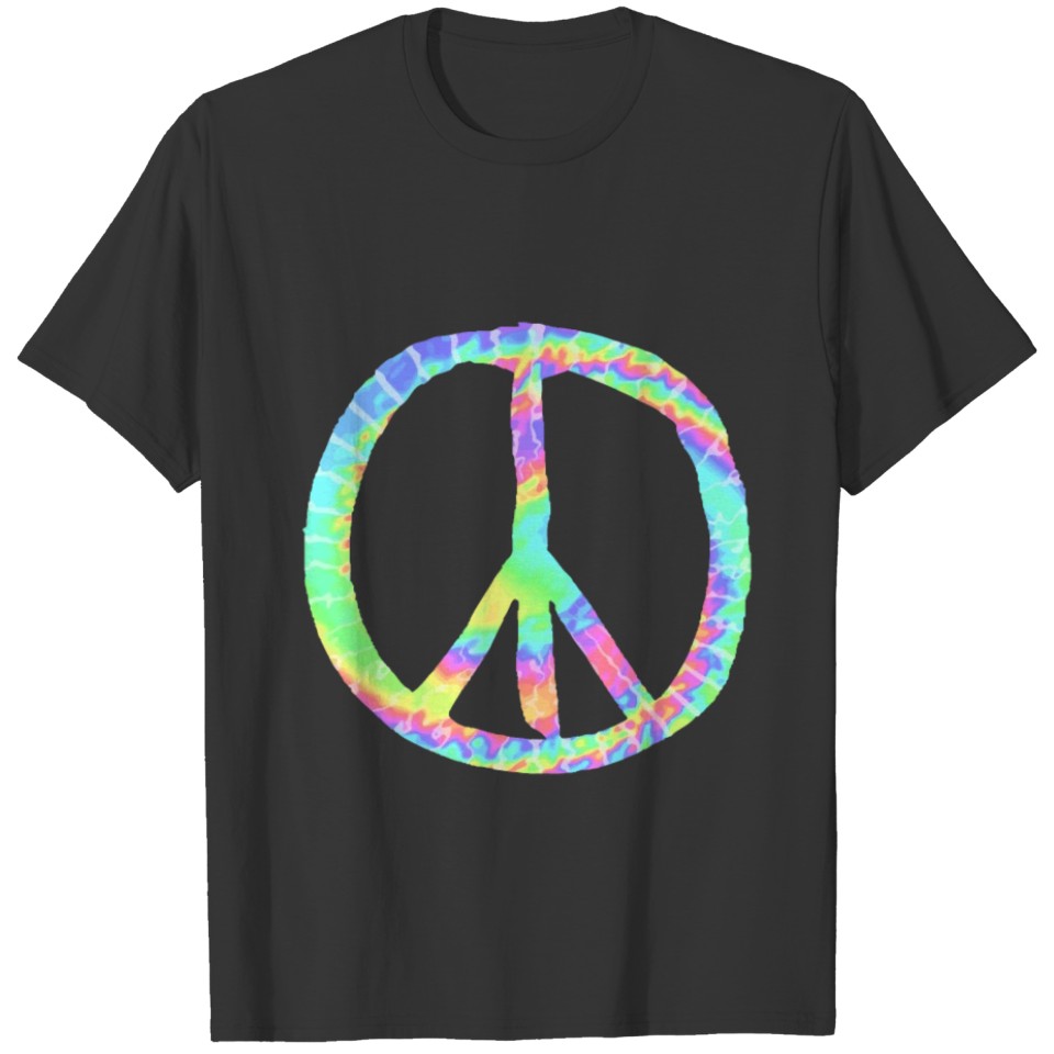 Tie-Dye Peace Sign Hippie, Rainbow and Tie-Dye T Shirts
