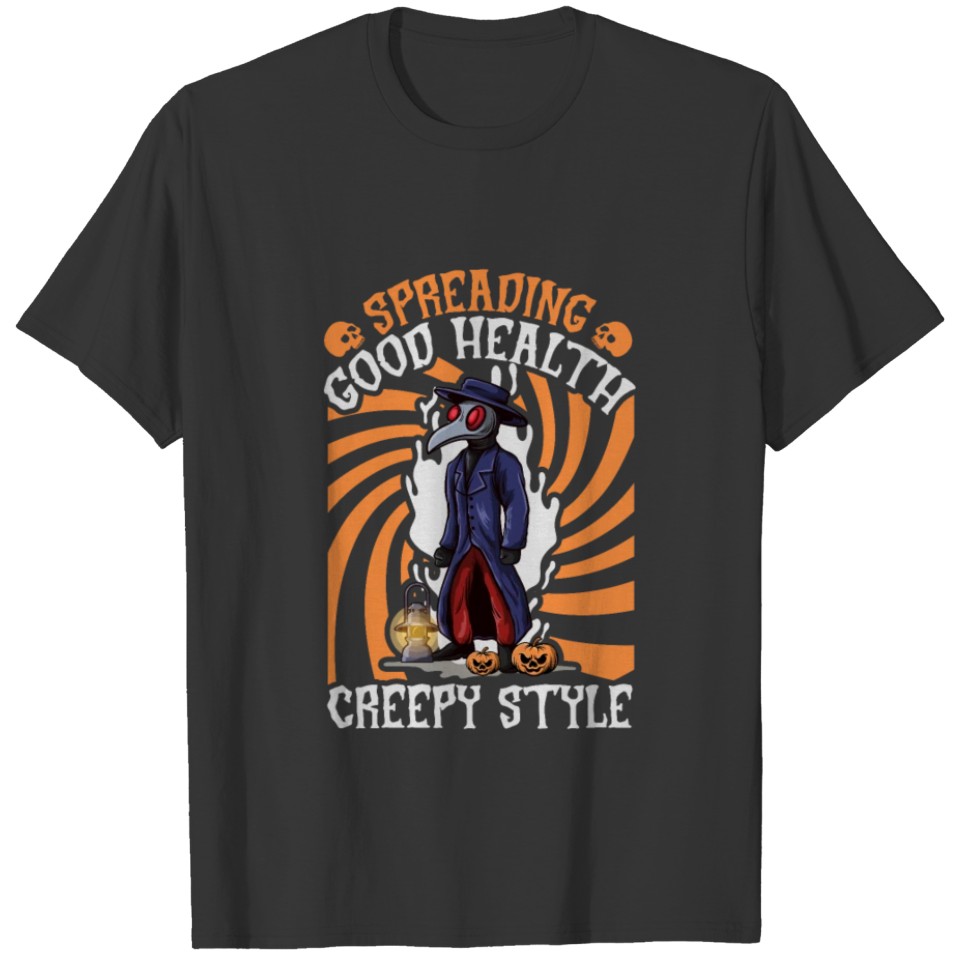 Spooky Halloween Horror Plague Doctor Black Death T Shirts