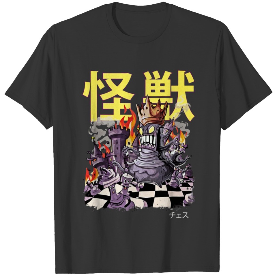 Kaiju Chess Queen Japanese Anime Monster T Shirts