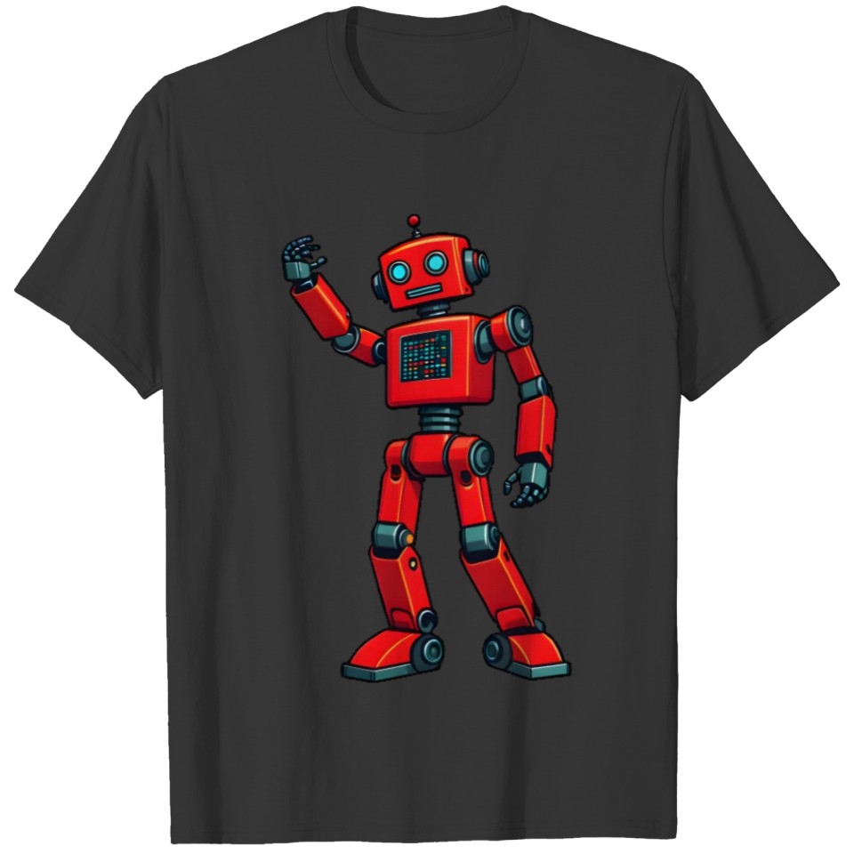 Dancing Red Robot 3 T Shirts