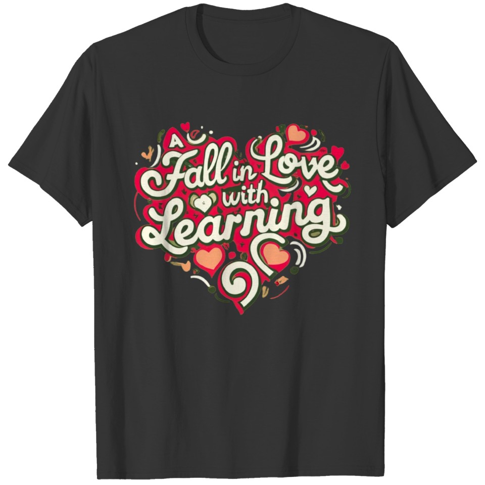 Fall Teacher Fall In Love With Learning T Shirts