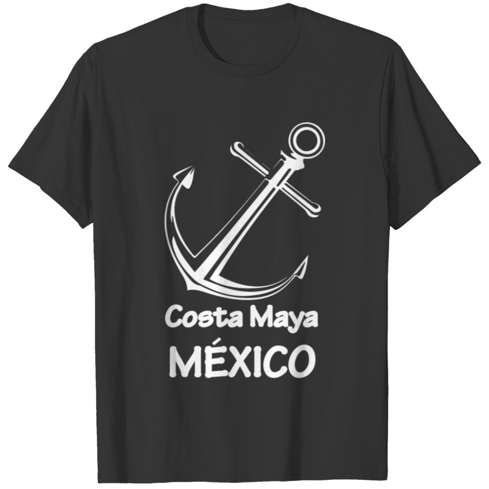 Costa Maya Mexico Anchor Vacation Trip Beach Men W T Shirts