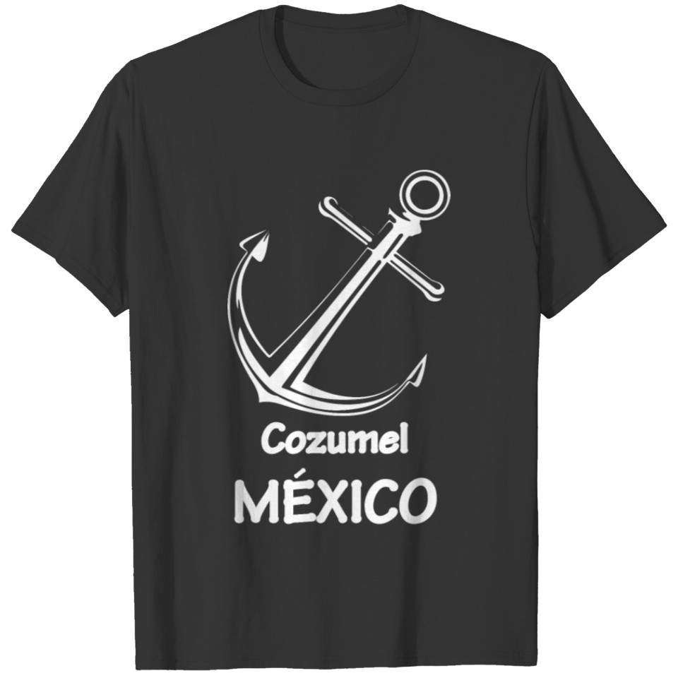 Cozumel Mexico Anchor Vacation Trip Beach Men T Shirts
