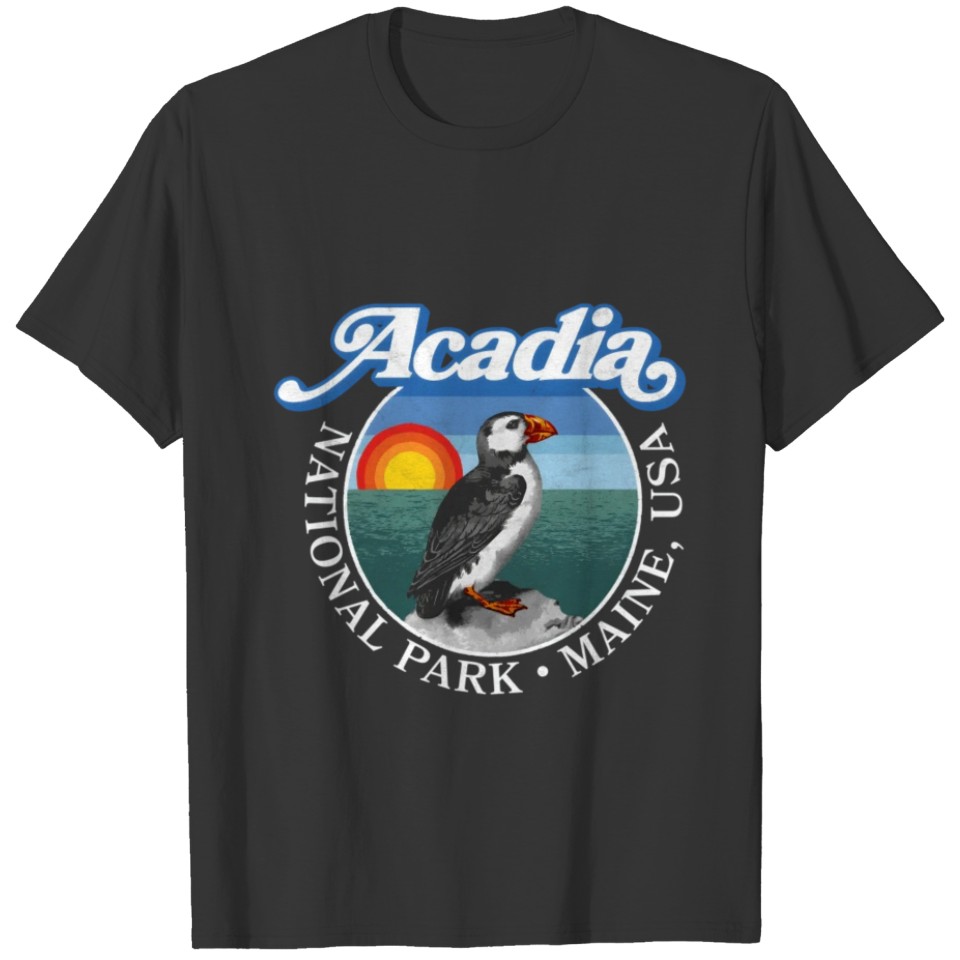 Acadia National Park Maine Puffin T Shirts
