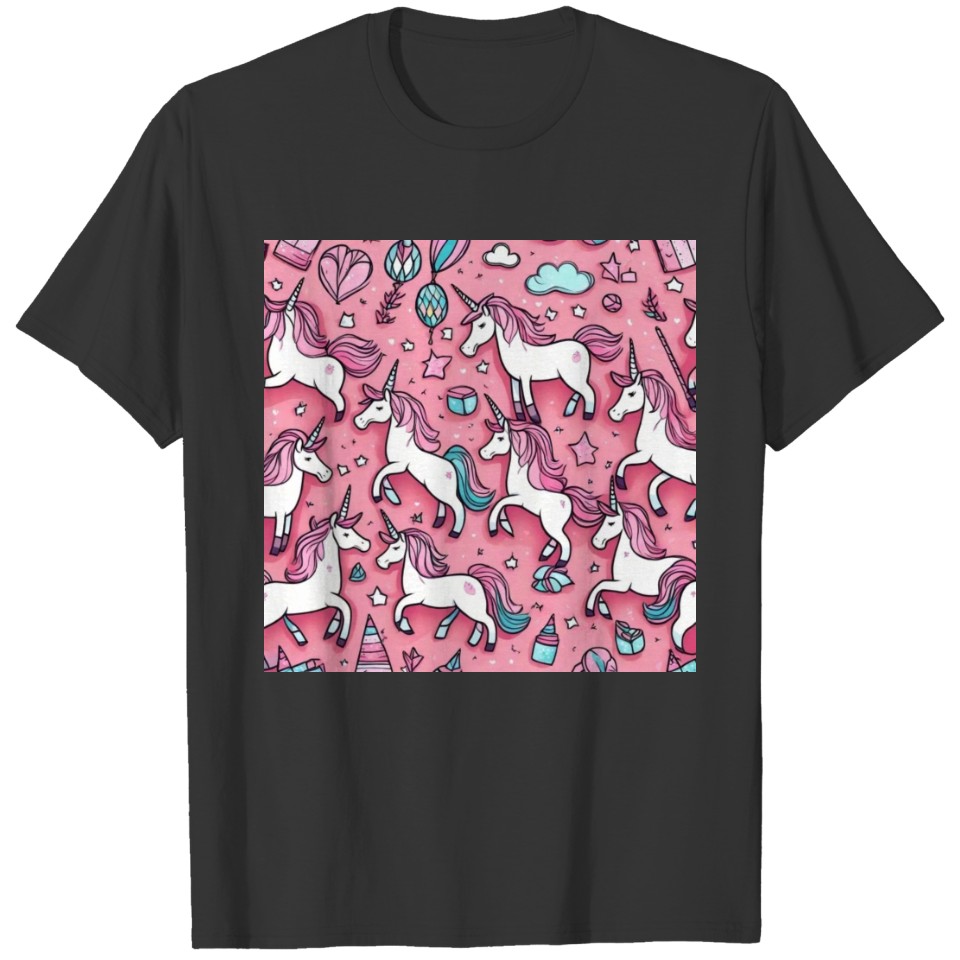 pink unicorn magnet stickers posters gift ideas T Shirts
