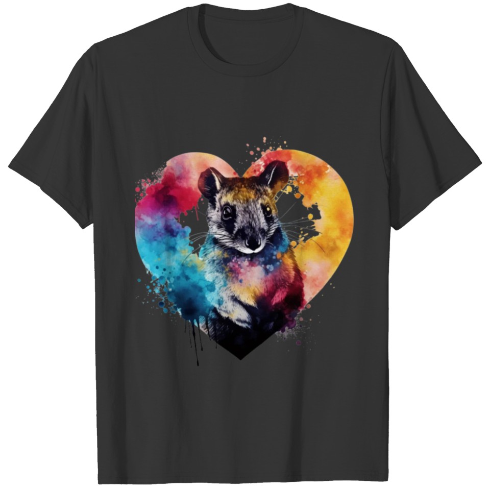 tie dye animal love mouse T Shirts