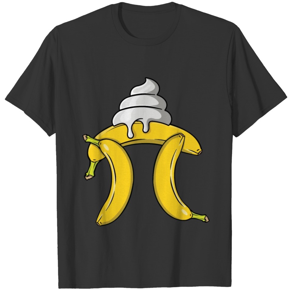 Banana Cream Pie Pi Day Math Equations T Shirts