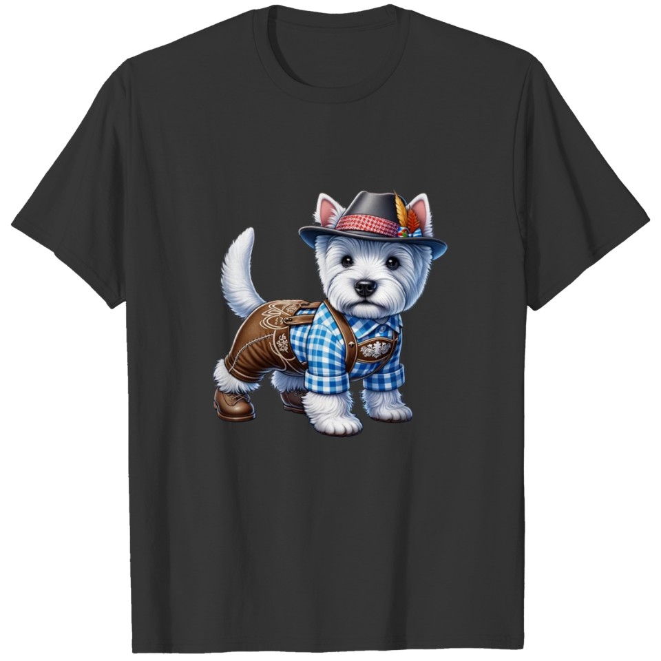 West Highland White Terrier Dog Bavaria T Shirts