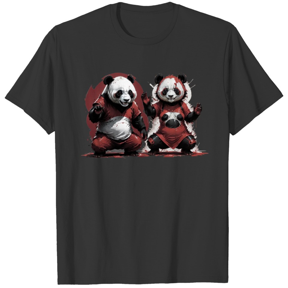 Panda Couple T Shirts