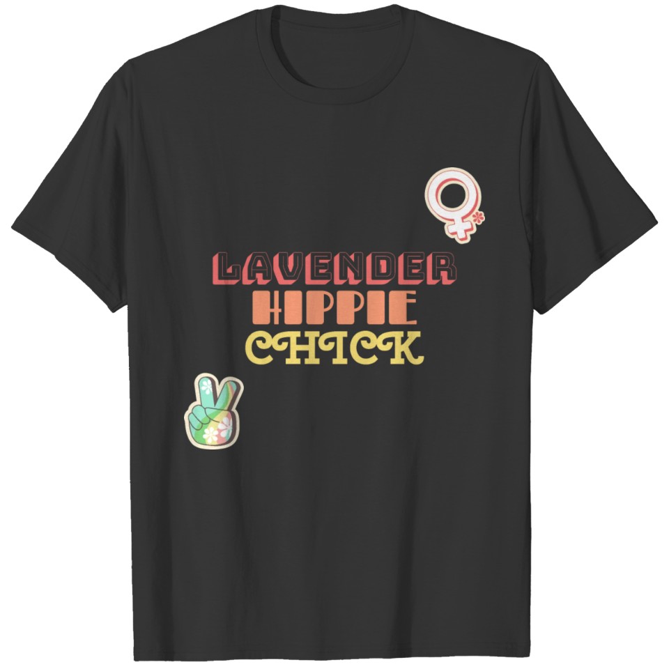 Aromatherapy Lavender Hippie Chick T Shirts