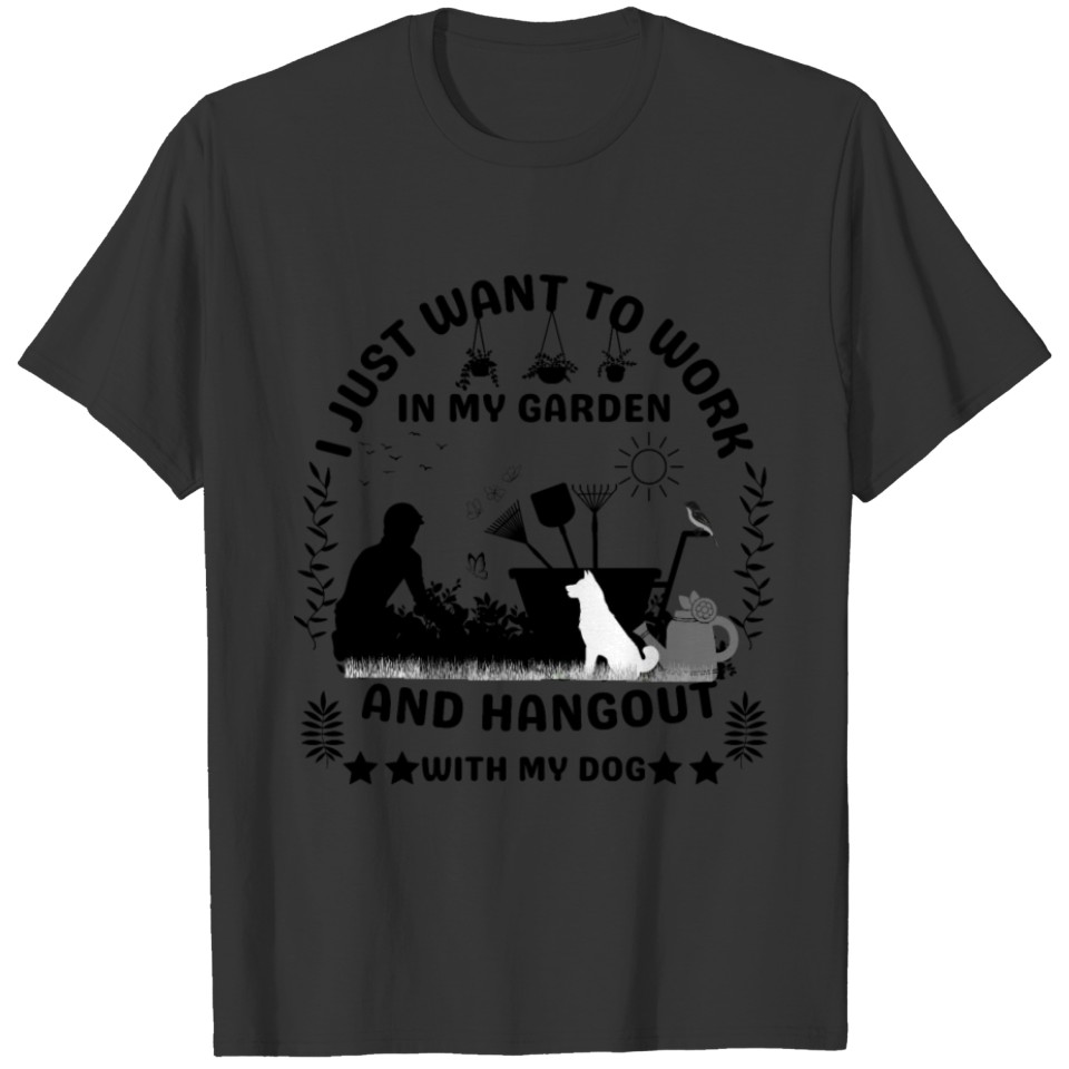 Garden Bliss: Uniting Dog Lovers and Green Thumbs! T Shirts