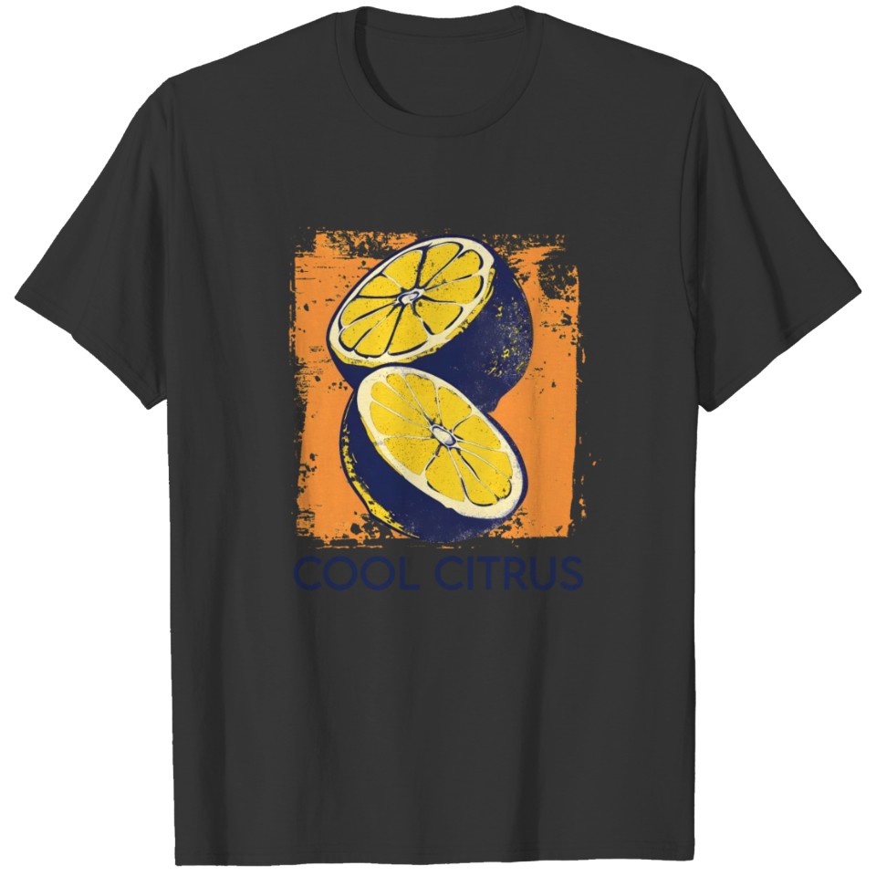 Vintage Citrus Lemon Chic Watercolor T Shirts