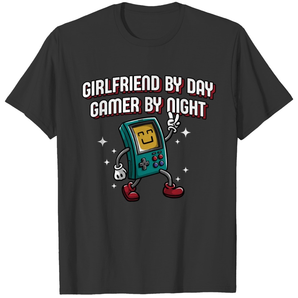 Girlfriend by Day Gamer by Night Fiance Gaming Cou T Shirts