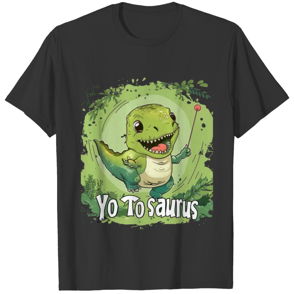 YoYo Saurus Funny Dinosaur Meadow Playground T Shirts