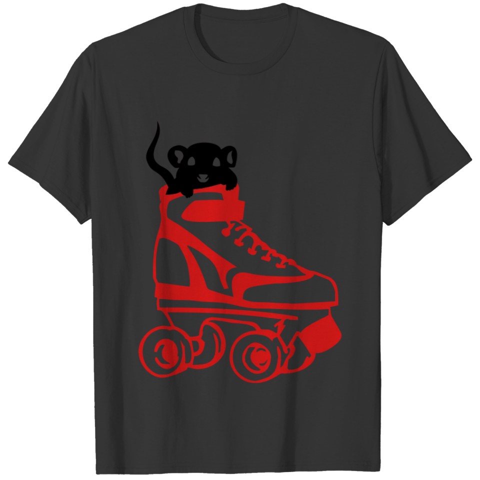 Rink Rat Roller Skate Icon - No Text T-shirt