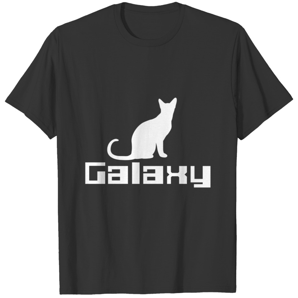 Cat Galaxy (white) T-shirt