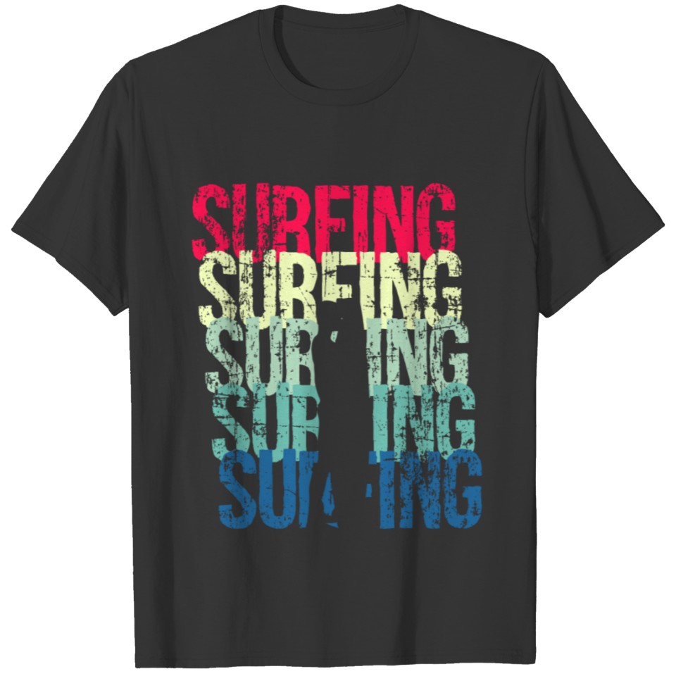 Surfing Sunset Present T-shirt