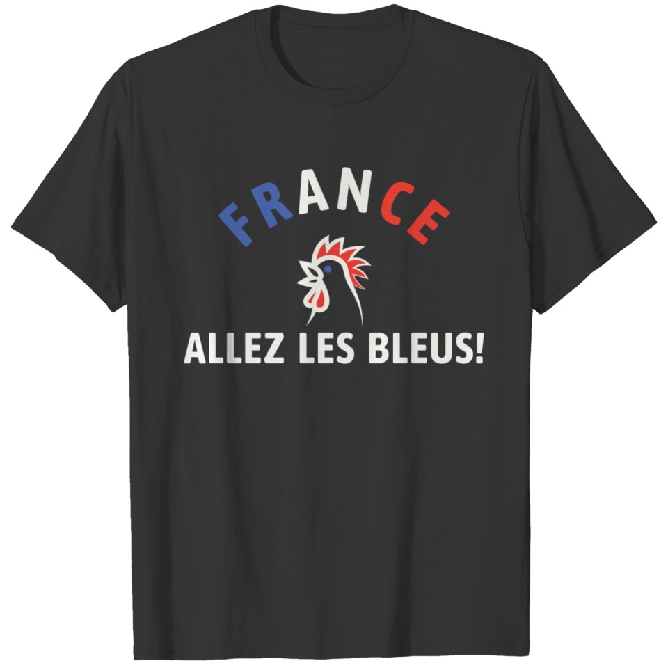 Allez Les Bleus France Soccer Football T-shirt