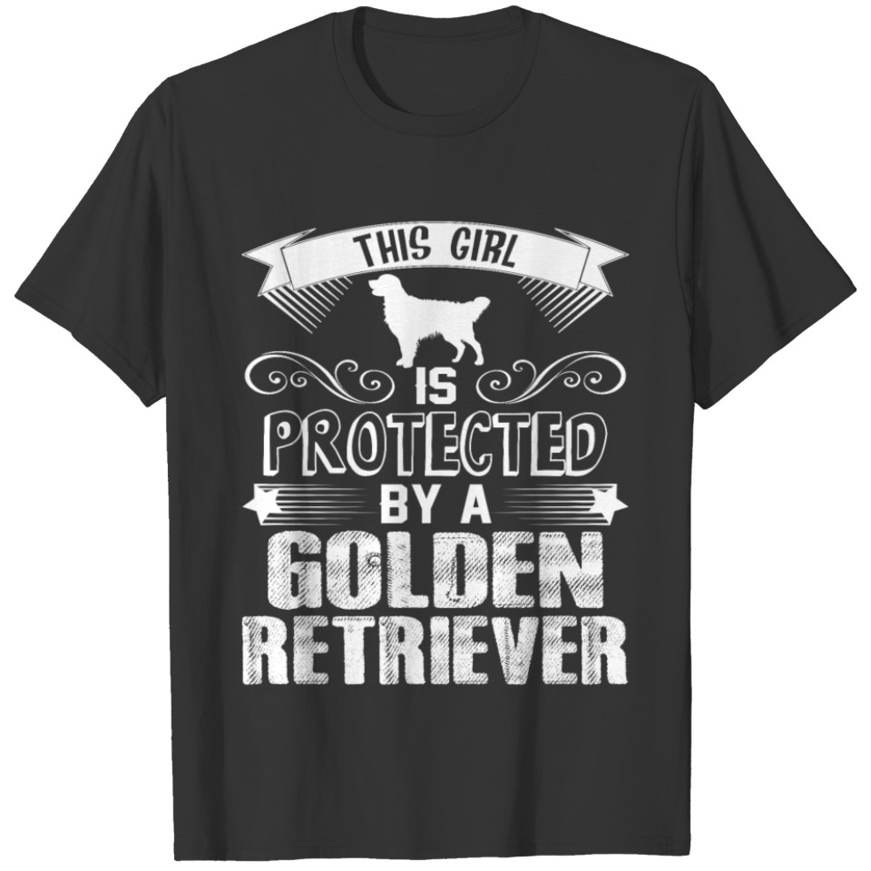 Protected By Golden Retriever Shirt T-shirt
