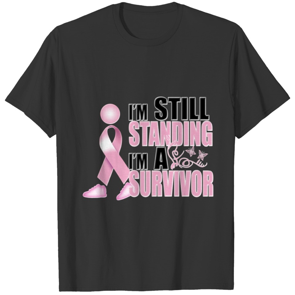 Breast Cancer Still Standing, Still A Survivor T-shirt