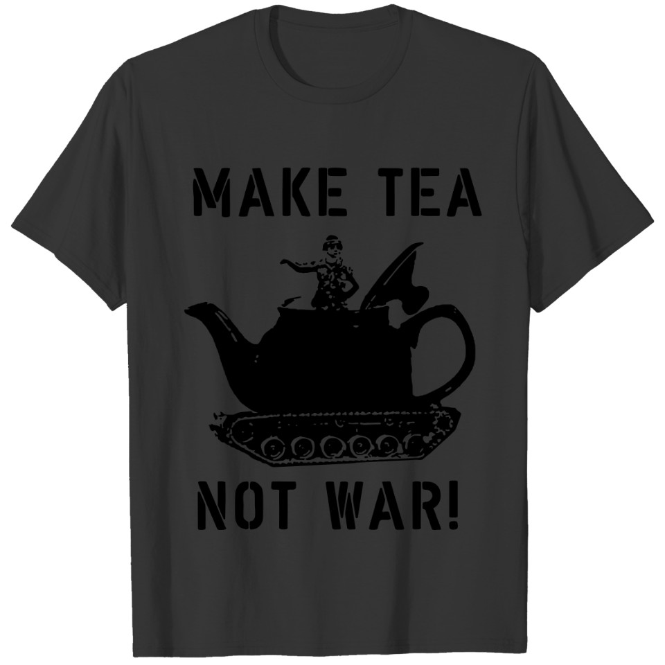 MAKE TEA NOT WAR! - MENS - CREAM T Shirts