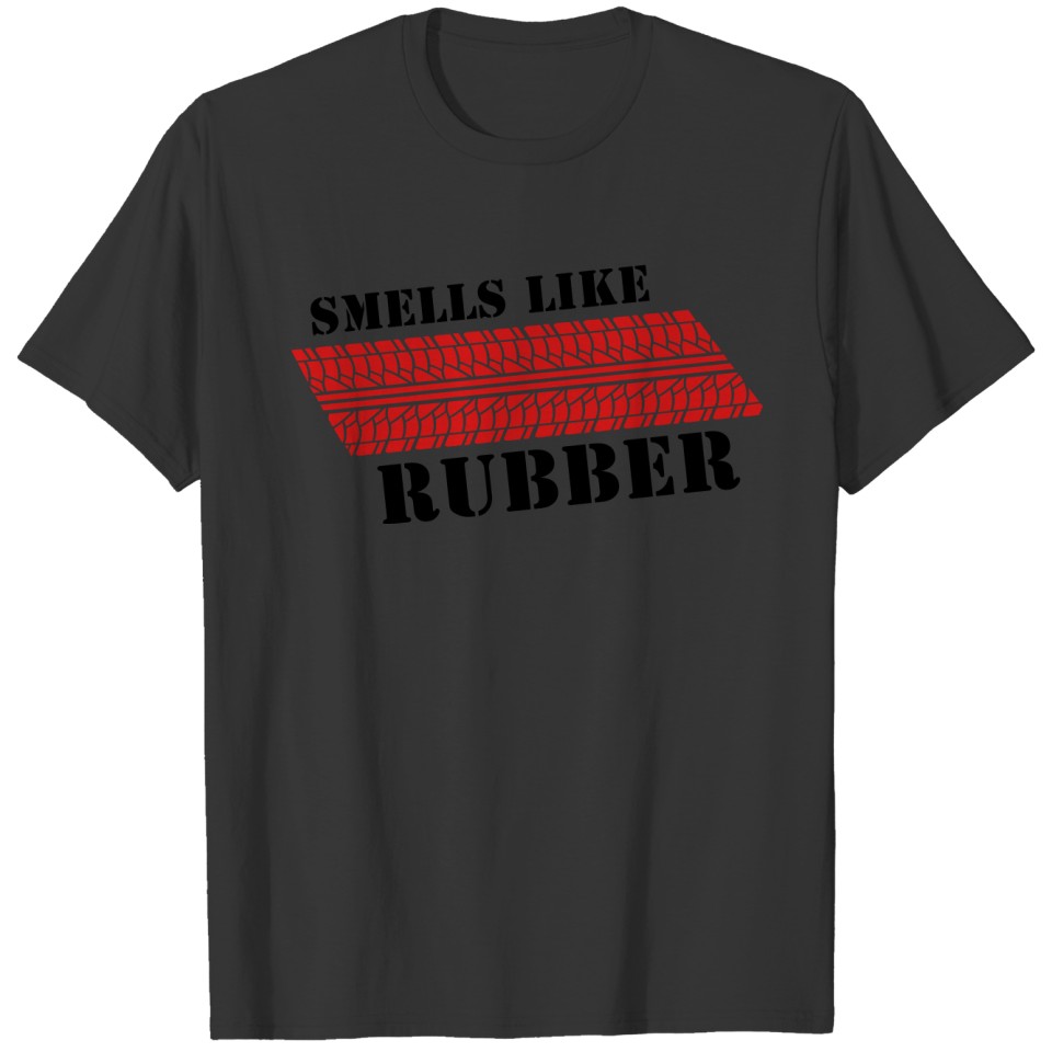 smells_like_rubber__f2 T-shirt