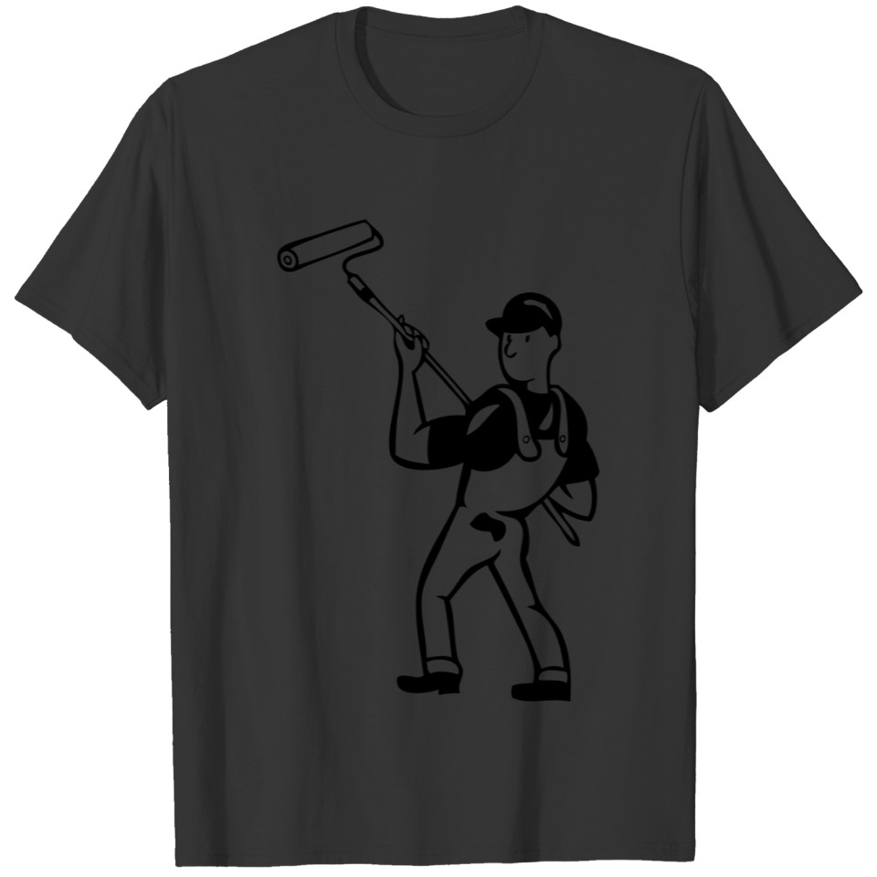 paint roller man T-shirt