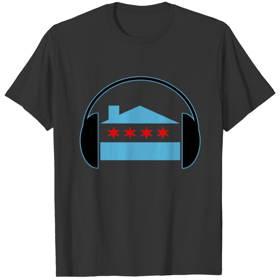 Chicago House Flag Headphones - EDM T-shirt