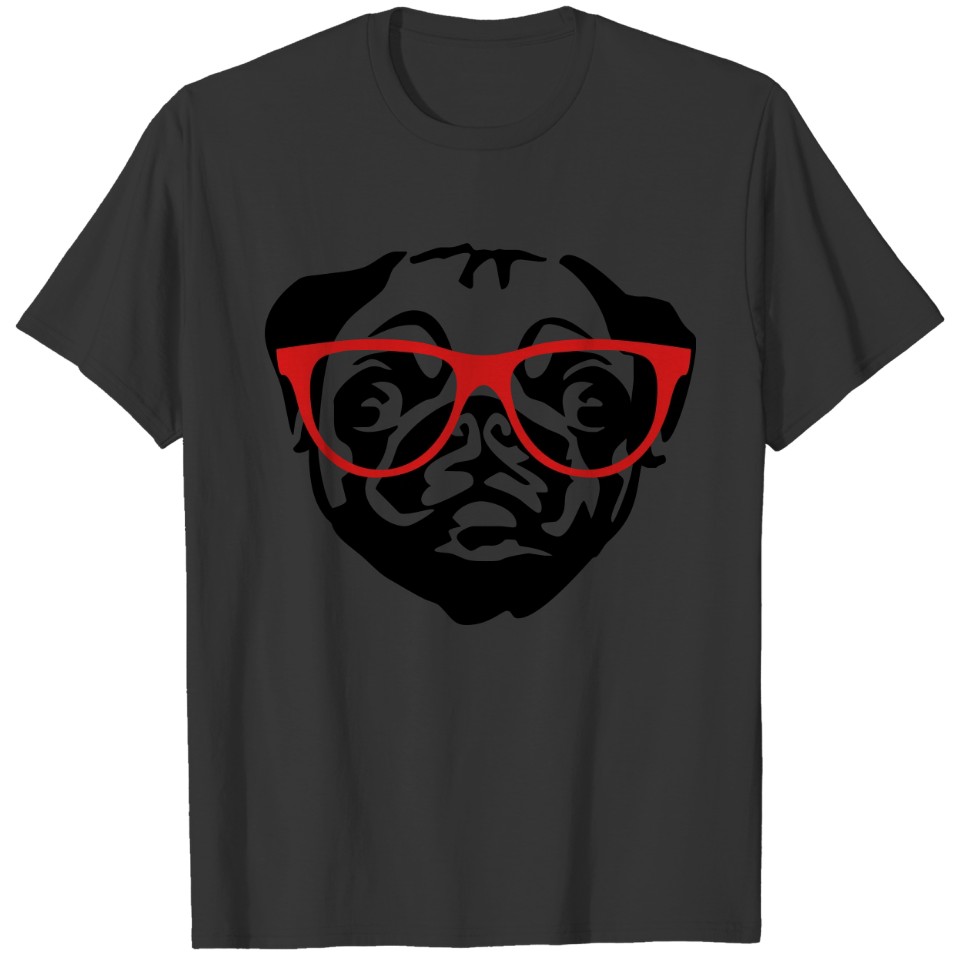 nerd pug T-shirt