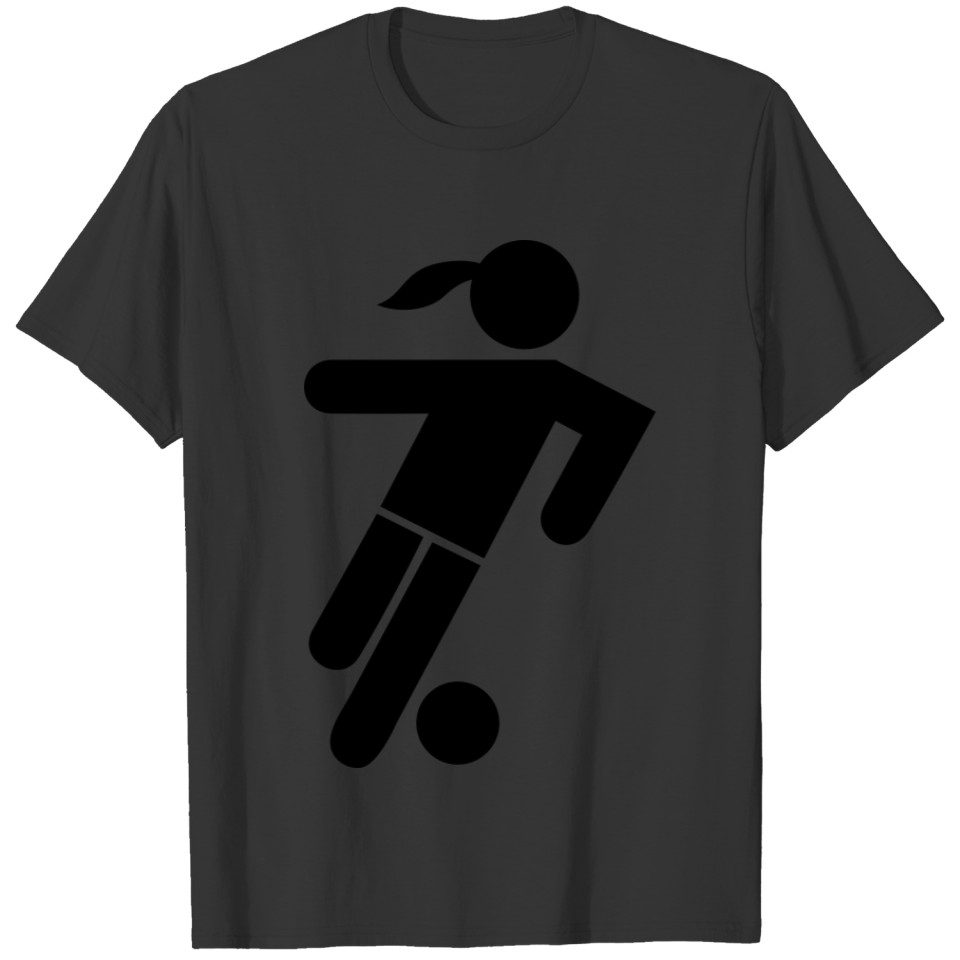 Soccer Player Girl Icon T-shirt