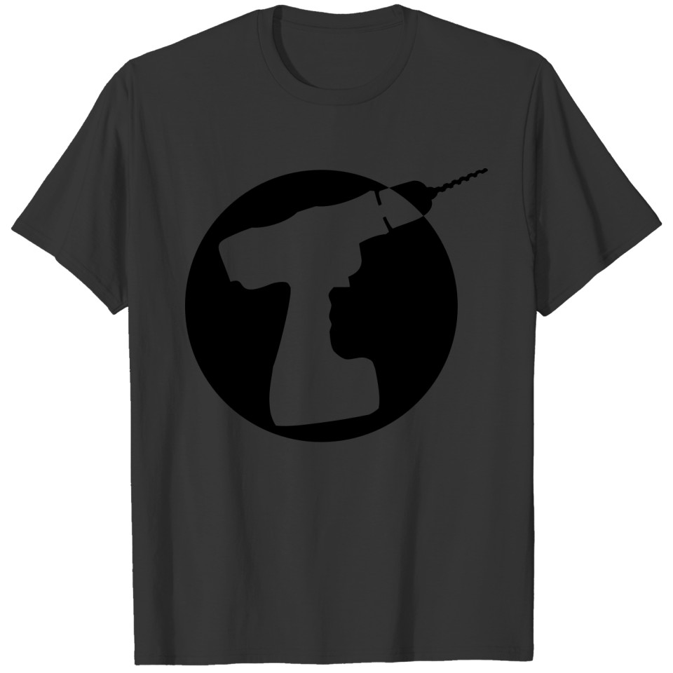 Round Cordless Drill Logo T-shirt