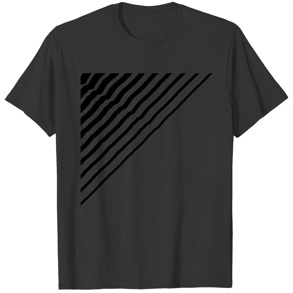 Triangular shape lines Many lines pattern T-shirt