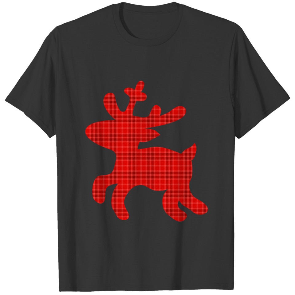 reindeer tartan T-shirt