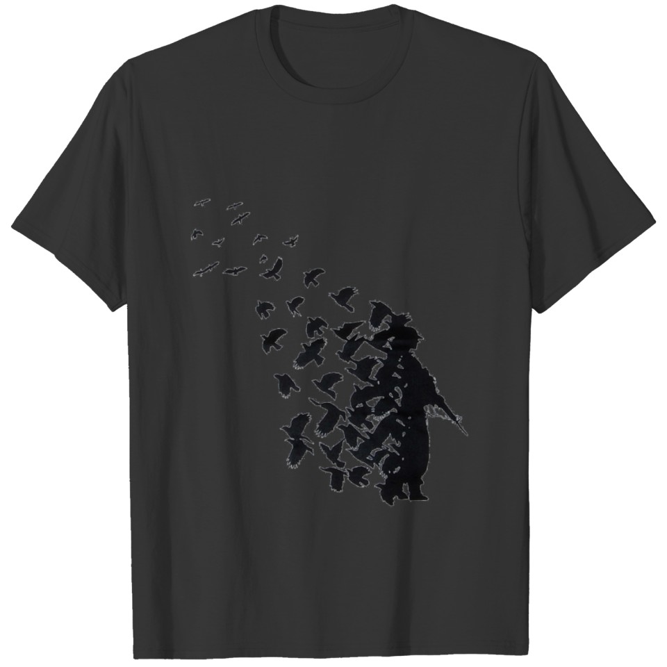 Soldier bird silhouette T-shirt