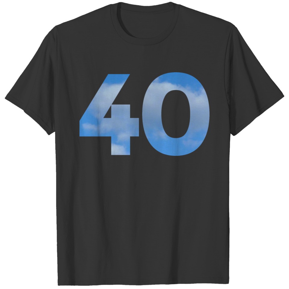 Number 40 Heavenly 40th Birthday T Shirts