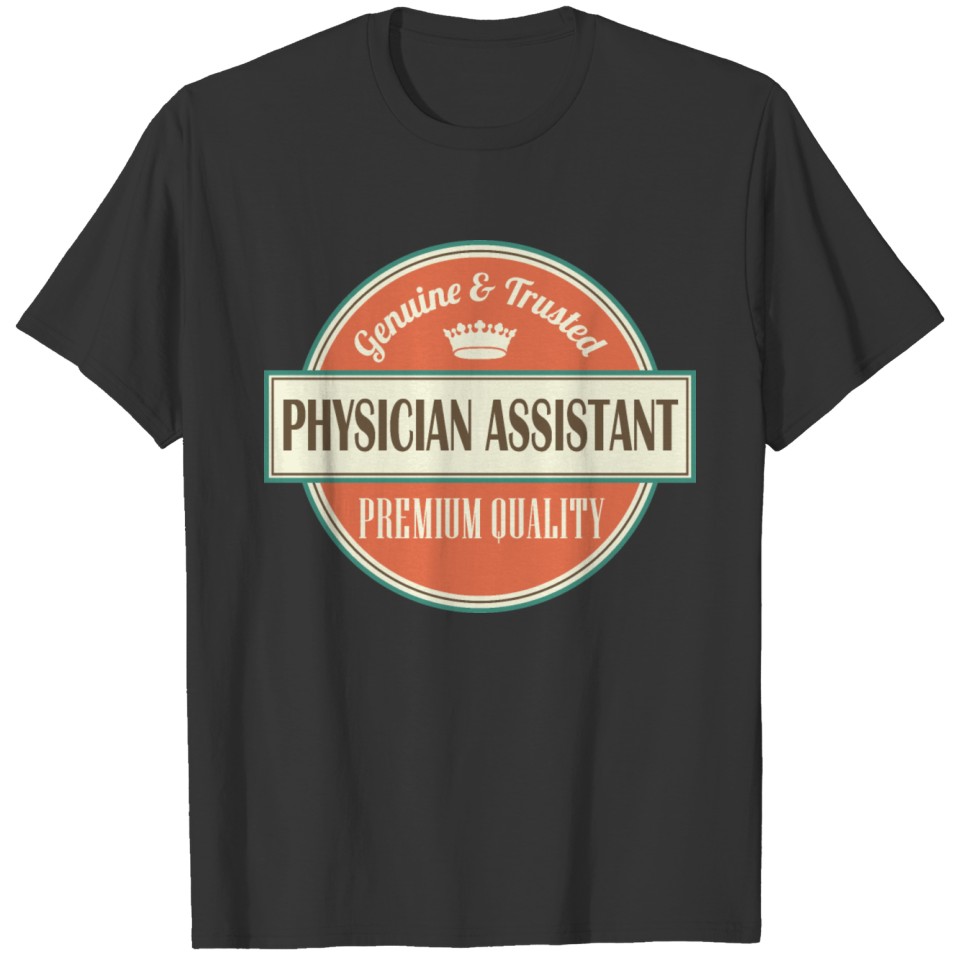 Physician Assistant Vintage Occupation Logo T-shirt